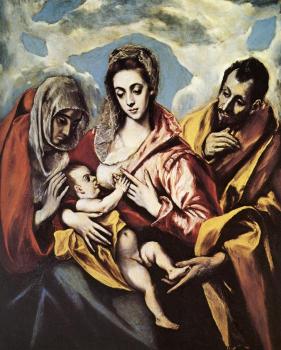 El Greco. Holy Family with St. Anne. c. 1590-1595. 