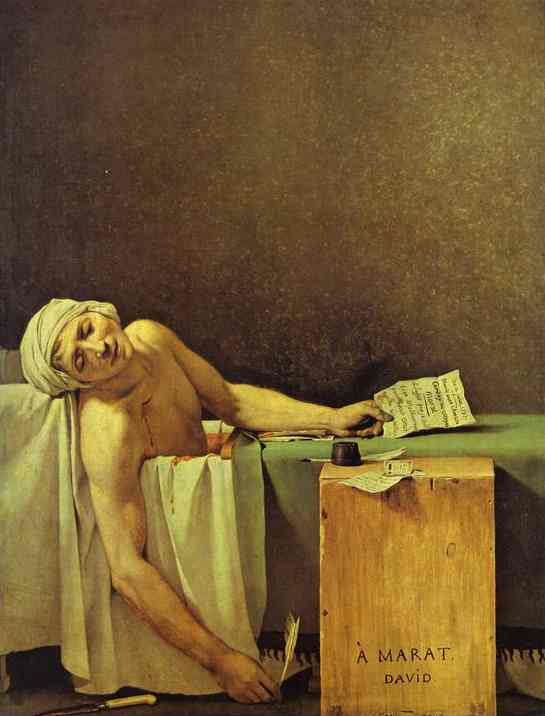 Jacques-Louis David. Death of Marat. 1793.