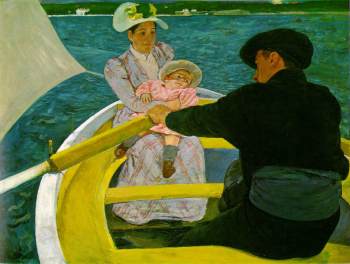 The Boating Party 1893-94 (130 Kb); Oil on canvas, 90.2 x 117.5 cm (35 1/2 x 46 1/4 in); National Gallery of Art, Washington 