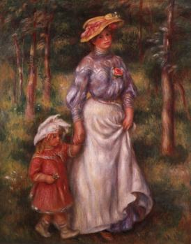 Renoir - La promenade ca 1906; Oil on canvas, 165 x 129 cm 